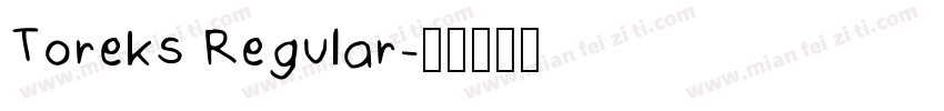Toreks Regular字体转换